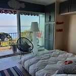 Appartement Vue Mer Panoramique, Plage 150 M, Terrasse, Parking Prive, Clim