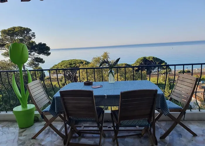 Appartement Vue Mer Panoramique, Plage 150 M, Terrasse, Parking Prive, Clim